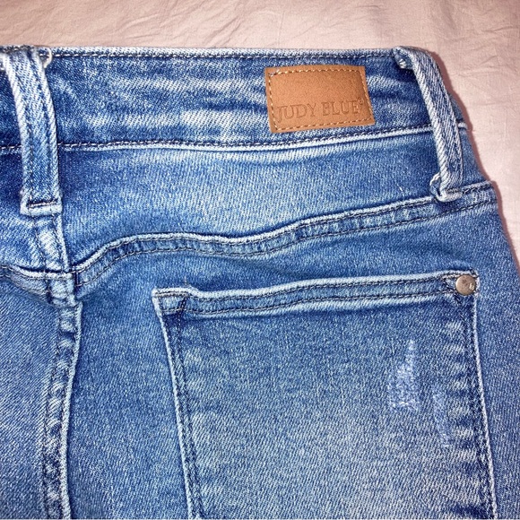 Judy Blue Mid Rise Cropped Boot Cut Jeans Size 7/28 - Picture 3 of 5